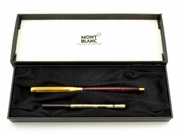 ボールペン MONTBLANC NOBLESSE OBLIGE Montblanc Noblesse Oblige Blue GT Ballpoint Pen (Blue Ink